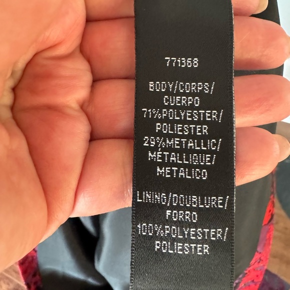 Cynthia Rowley Purple and Red Mini Dress. Ptp 17” - Picture 7 of 7